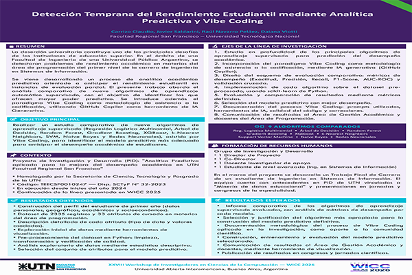 Detección Temprana del Rendimiento Estudiantil Mediante Analítica